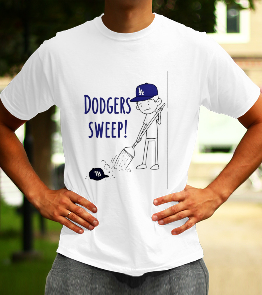 Los Angeles Dodgers Sweep Victory Over Tampa Bay Rays T-Shirt