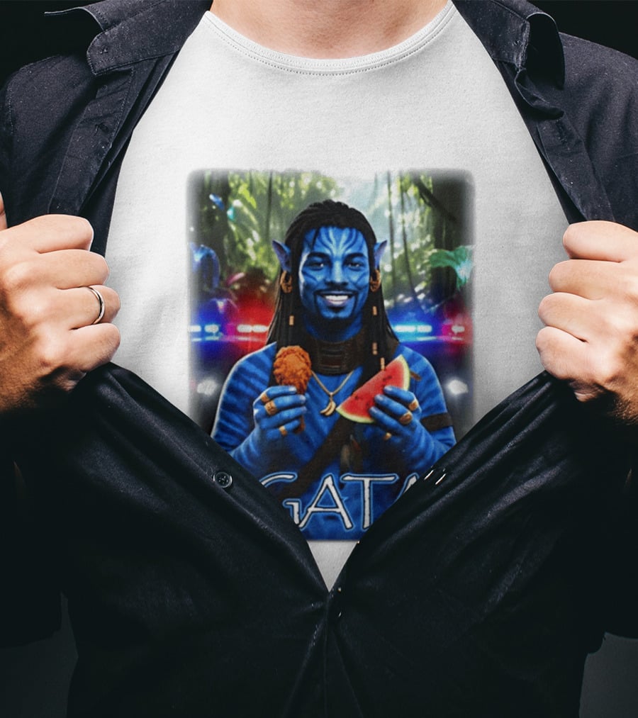 Nigatar Avatar Meme Watermelon And Chicken T-Shirt