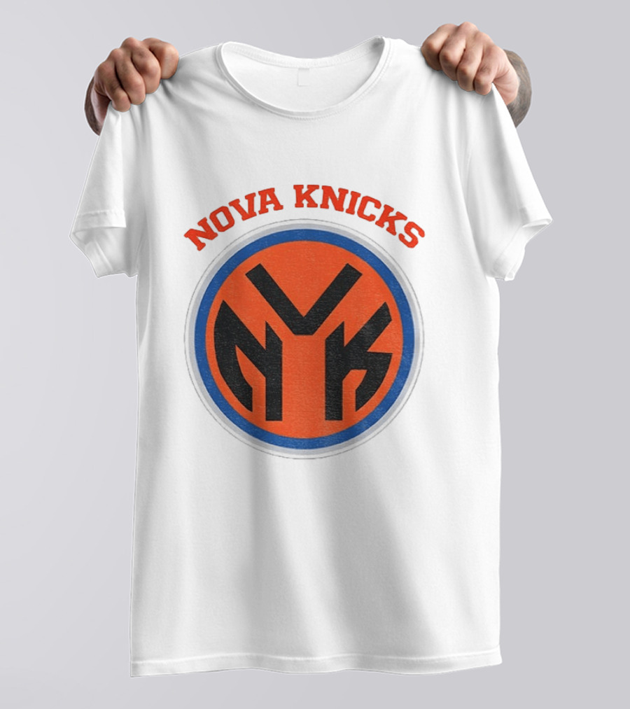 Nova Knicks NVK Villanova Wildcats New York Knicks Basketball Mashup T-Shirt