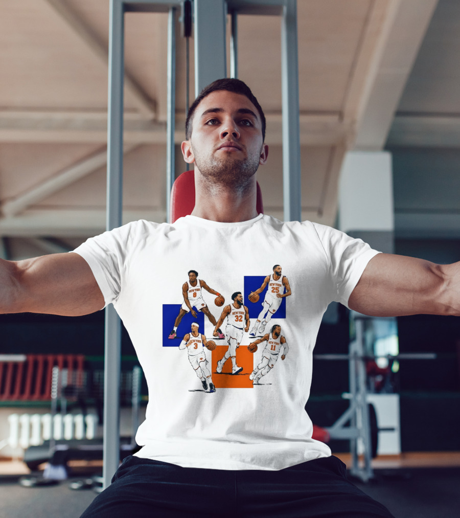 Og Anunoby Josh Hart Karl Anthony Towns Mikal Bridges Jalen Brunson New York Knicks Basketball Players T-Shirt