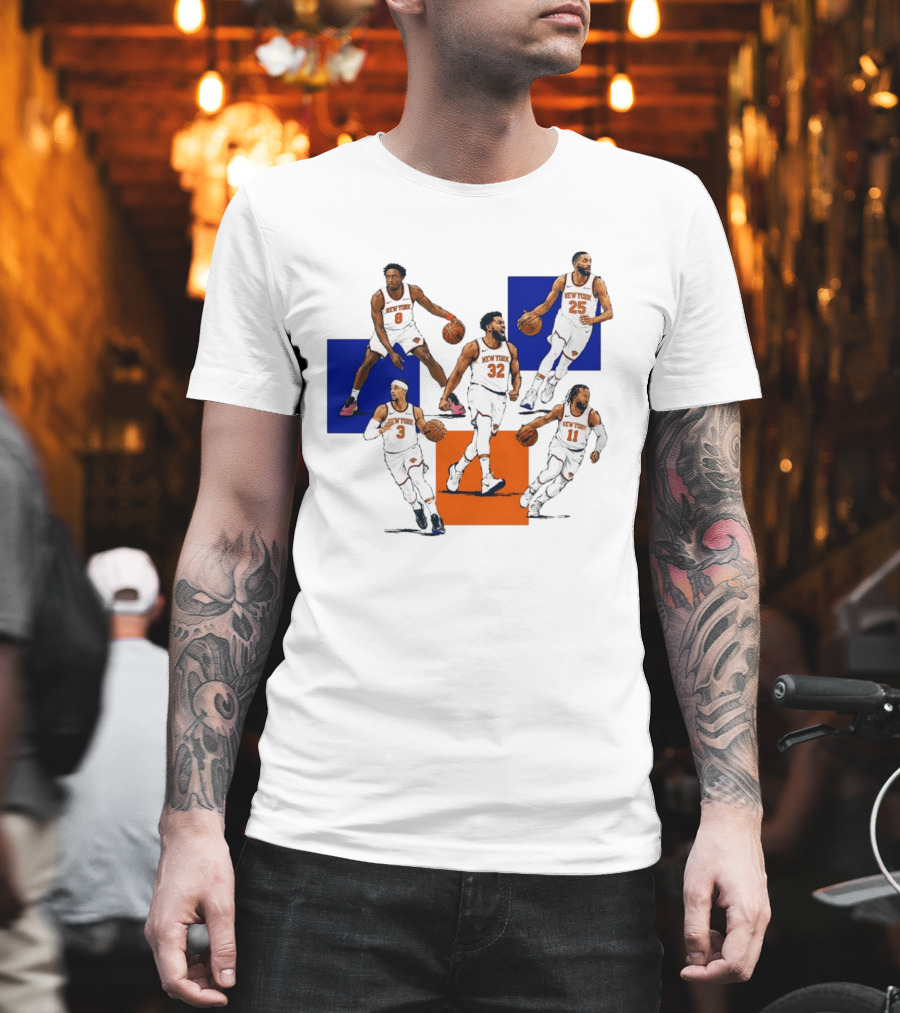 Og Anunoby Josh Hart Karl Anthony Towns Mikal Bridges Jalen Brunson New York Knicks Basketball Players T-Shirt