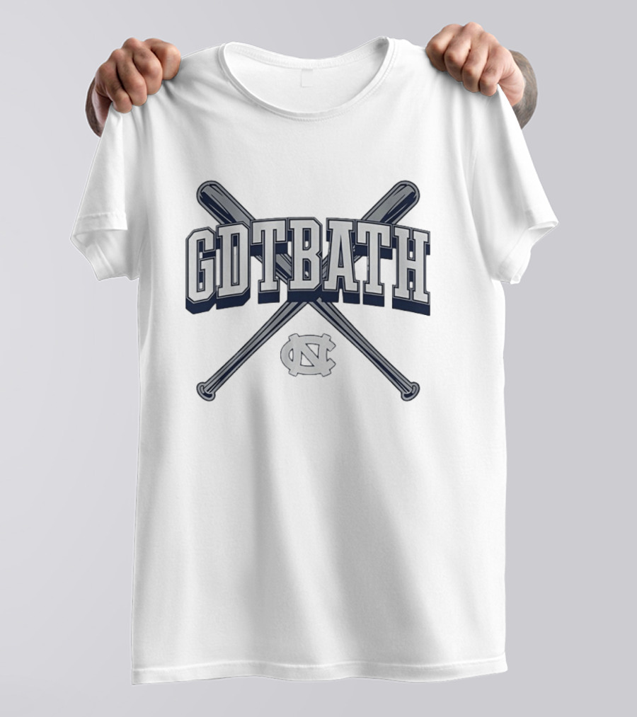 UNC Baseball GDTBATH Crossed Bats NC T-Shirt