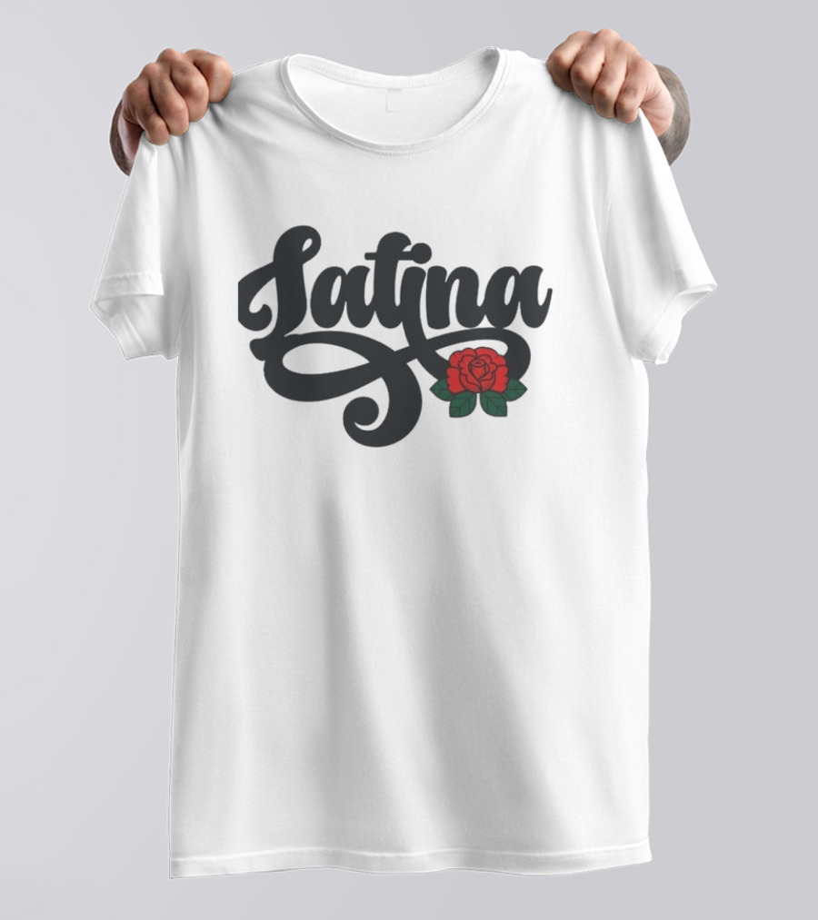 Latina Chingonas Social Club Rose Script T-Shirt