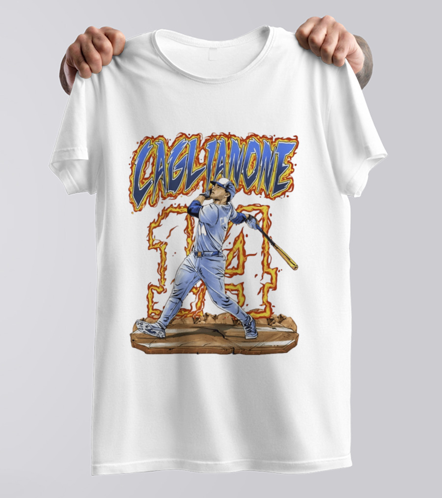 Caglianone Number 14 Kansas City Royals Baseball Player T-Shirt