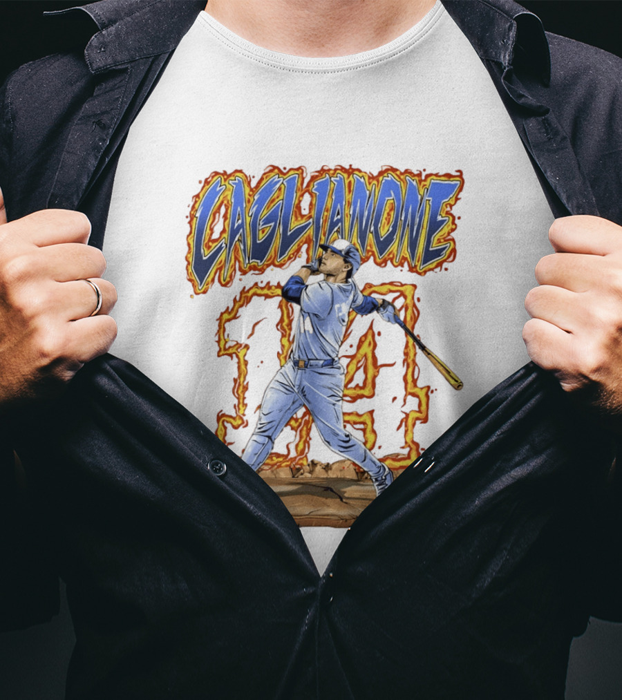 Caglianone Number 14 Kansas City Royals Baseball Player T-Shirt