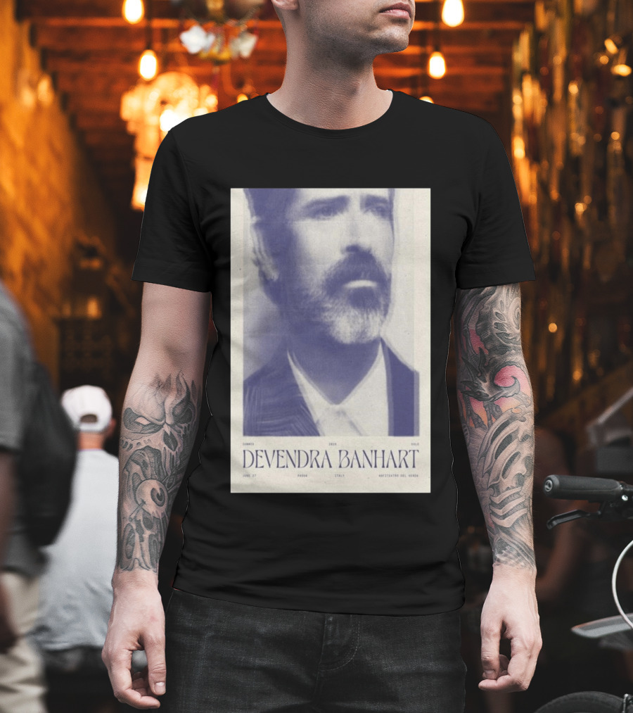 Devendra Banhart Anfiteatro Del Venda Padua Italy June 27 2026 T-Shirt