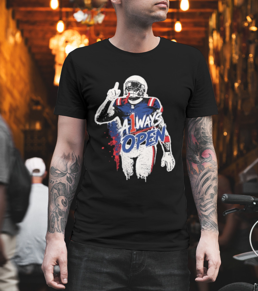 A1ways Open New England Patriots Football Player T-Shirt