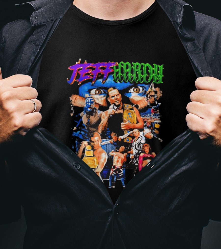 Jeff Hardy WWE Champion Legends Collage T-Shirt