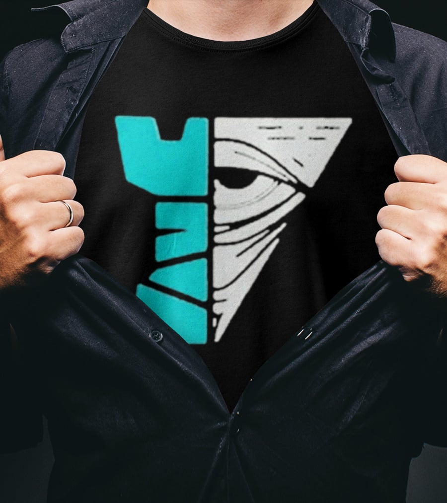 Kastle Group Whitephos X Kastle Face Off Bold Geometric Abstract T-Shirt