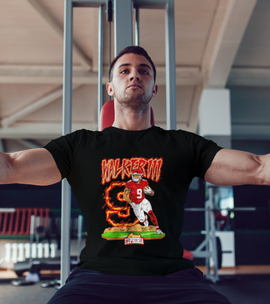 Walker III Kenneth 9 Kansas City Chiefs Flame Euphoria T-Shirt