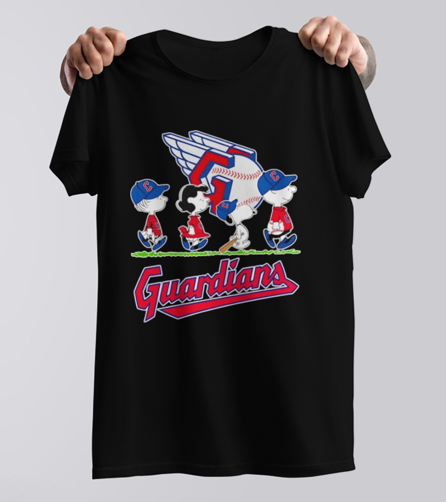 Cleveland Guardians Snoopy Charlie Brown Lucy Linus Abbey Road 2026 T-Shirt