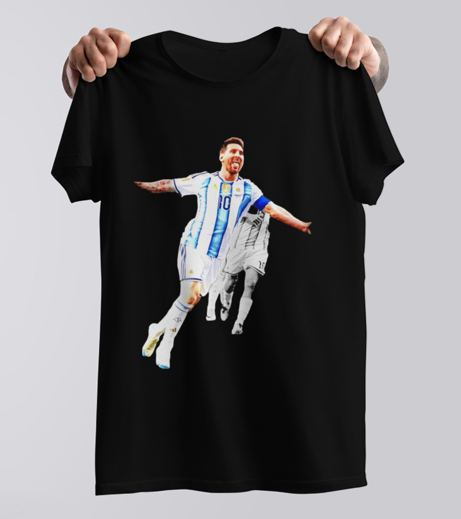 Lionel Messi Number 10 Argentina National Team Iconic Celebration T-Shirt