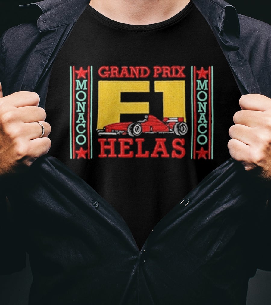 Grand Prix F1 Hélas Monaco Racing Car T-Shirt