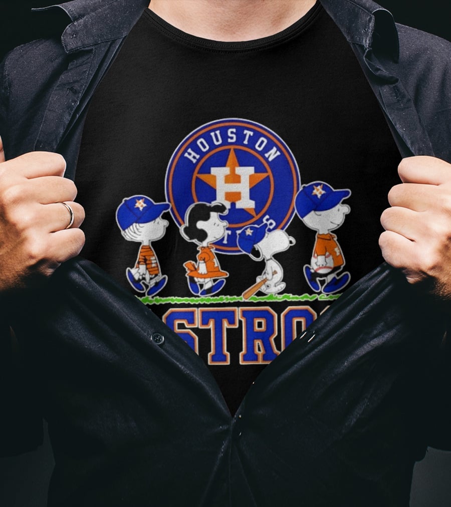 Houston Astros Snoopy Charlie Brown Lucy Linus Abbey Road 2026 T-Shirt