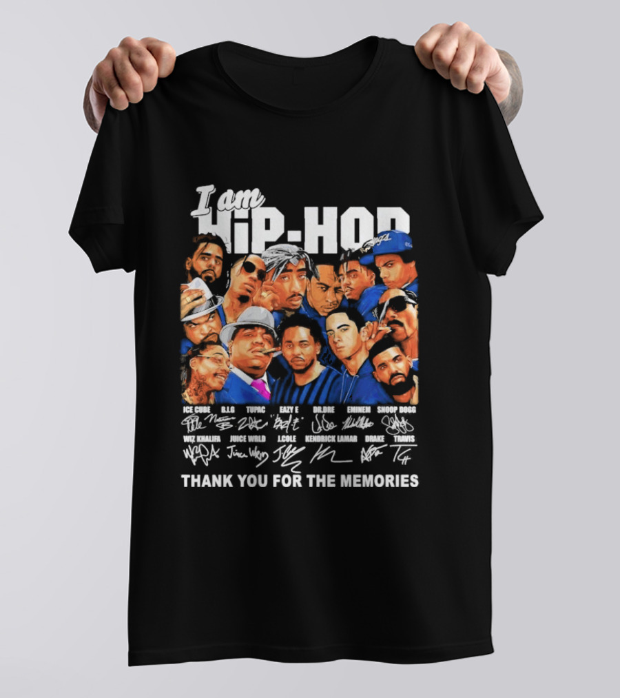 I Am Hip Hop Thank You For The Memories Iconic Artist Signatures T-Shirt