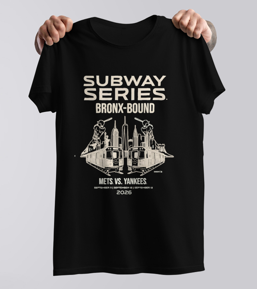 Subway Series Bronx Bound Mets Vs Yankees 2026 T-Shirt