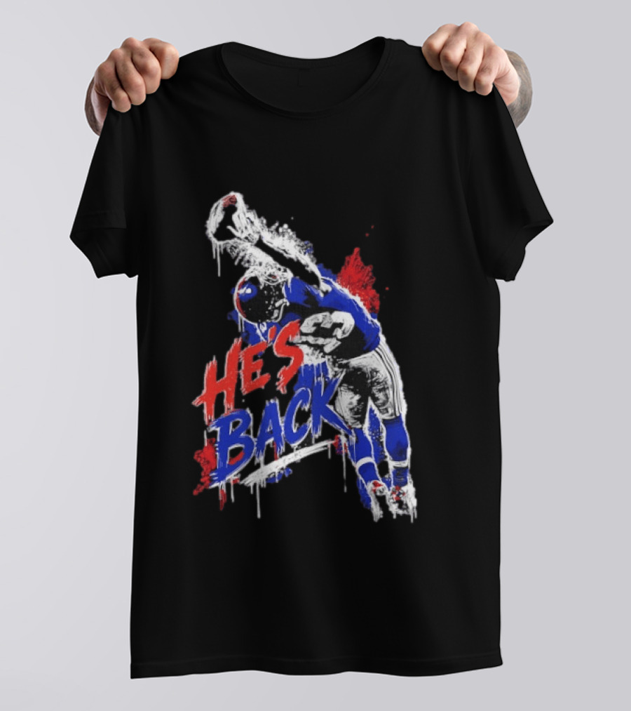 Odell Beckham Jr. He's Back 13 New York Giants Iconic Catch T-Shirt