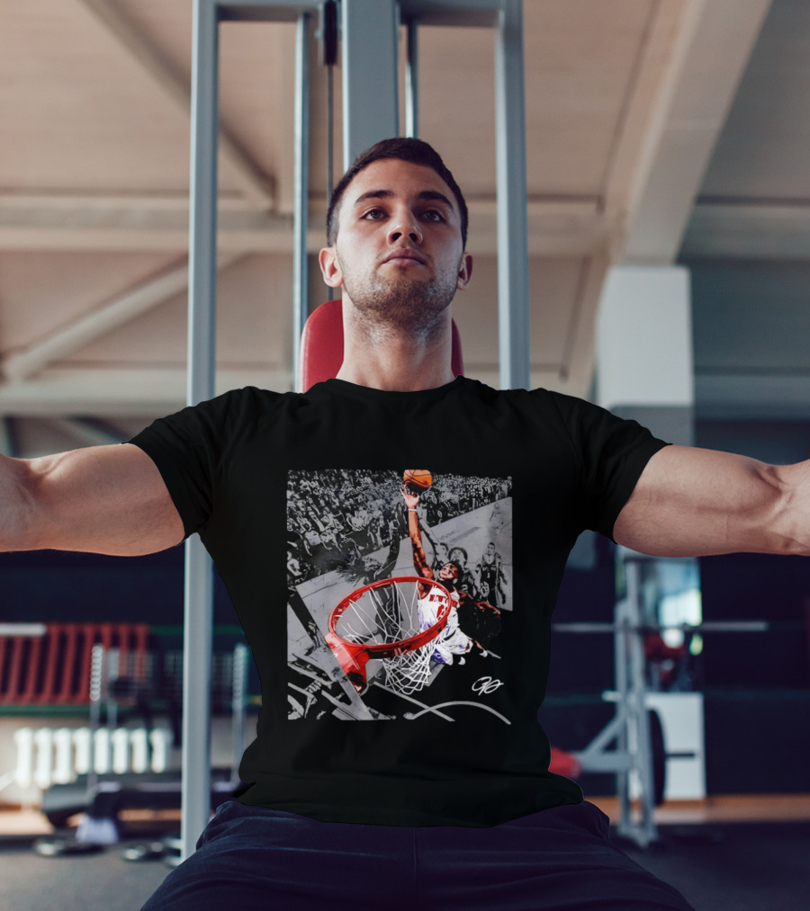 OG Anunoby Dunking New York Knicks 2026 NBA Action T-Shirt