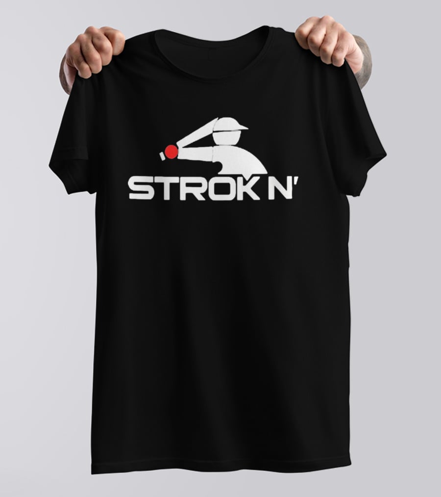 Strokin' Batter Hitting Baseball Player T-Shirt