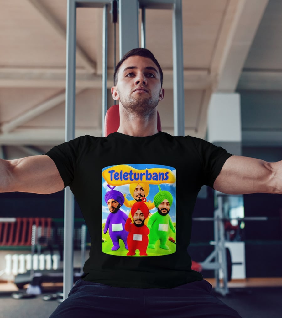 Teleturbans Colorful Characters Parody Featuring Turbans T-Shirt