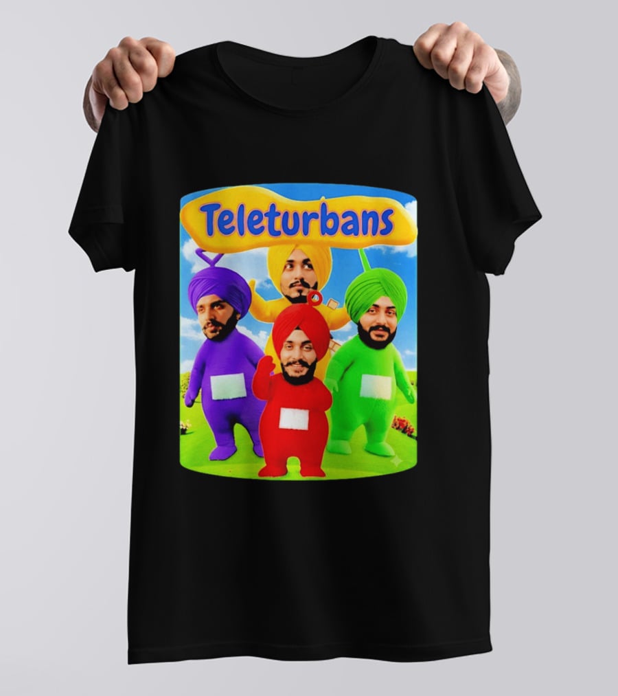 Teleturbans Colorful Characters Parody Featuring Turbans T-Shirt