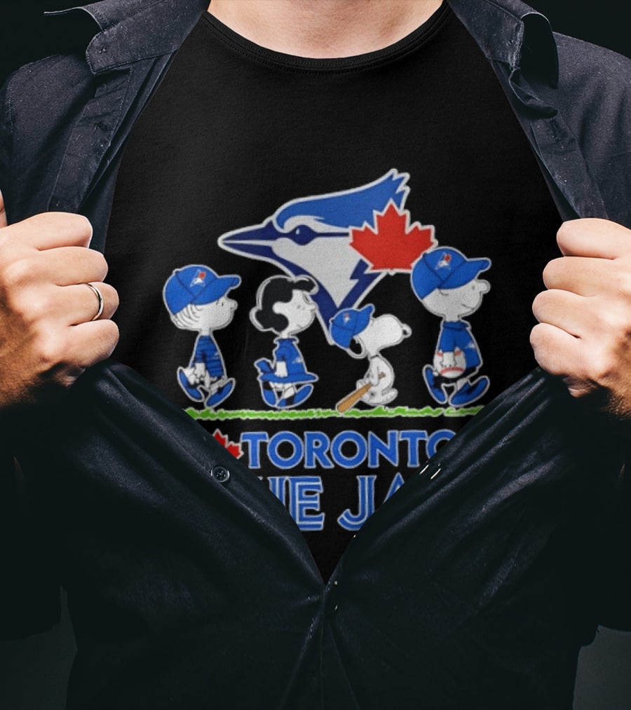 Toronto Blue Jays Snoopy Charlie Brown Lucy Linus Abbey Road 2026 T-Shirt