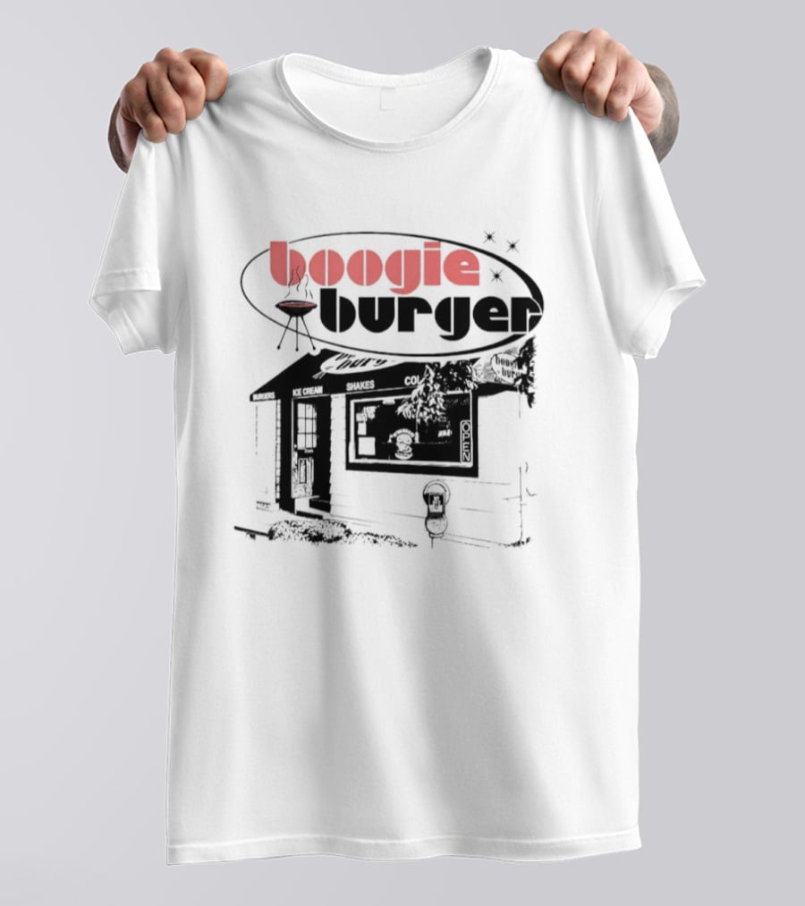 Boogie Burger Diner Fast Food Grill Retro Vintage Restaurant T-Shirt