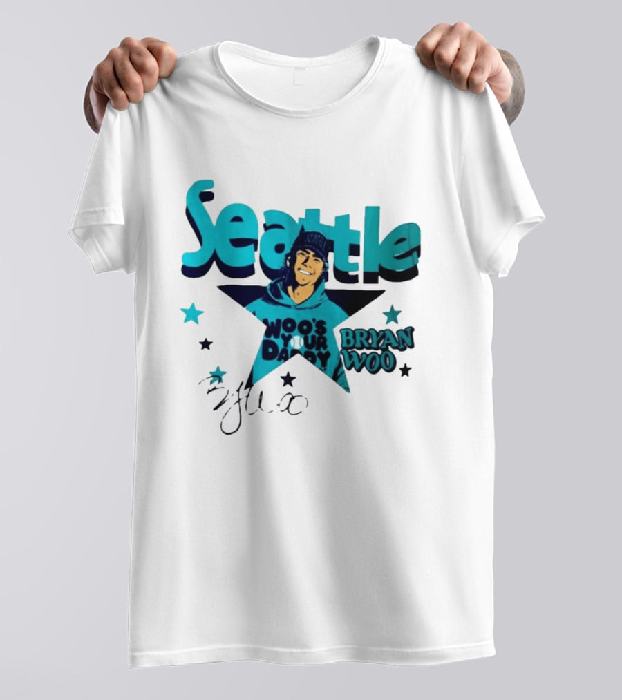 Seattle Mariners Bryan Woo Woo's Your Daddy T-Shirt