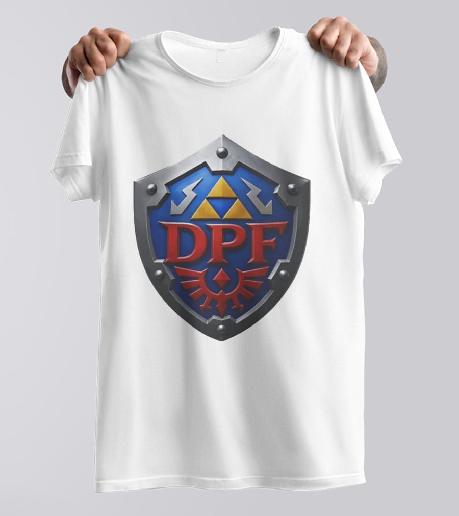 DPF Crest Shield Hylian Gamer Zelda TriForce T-Shirt