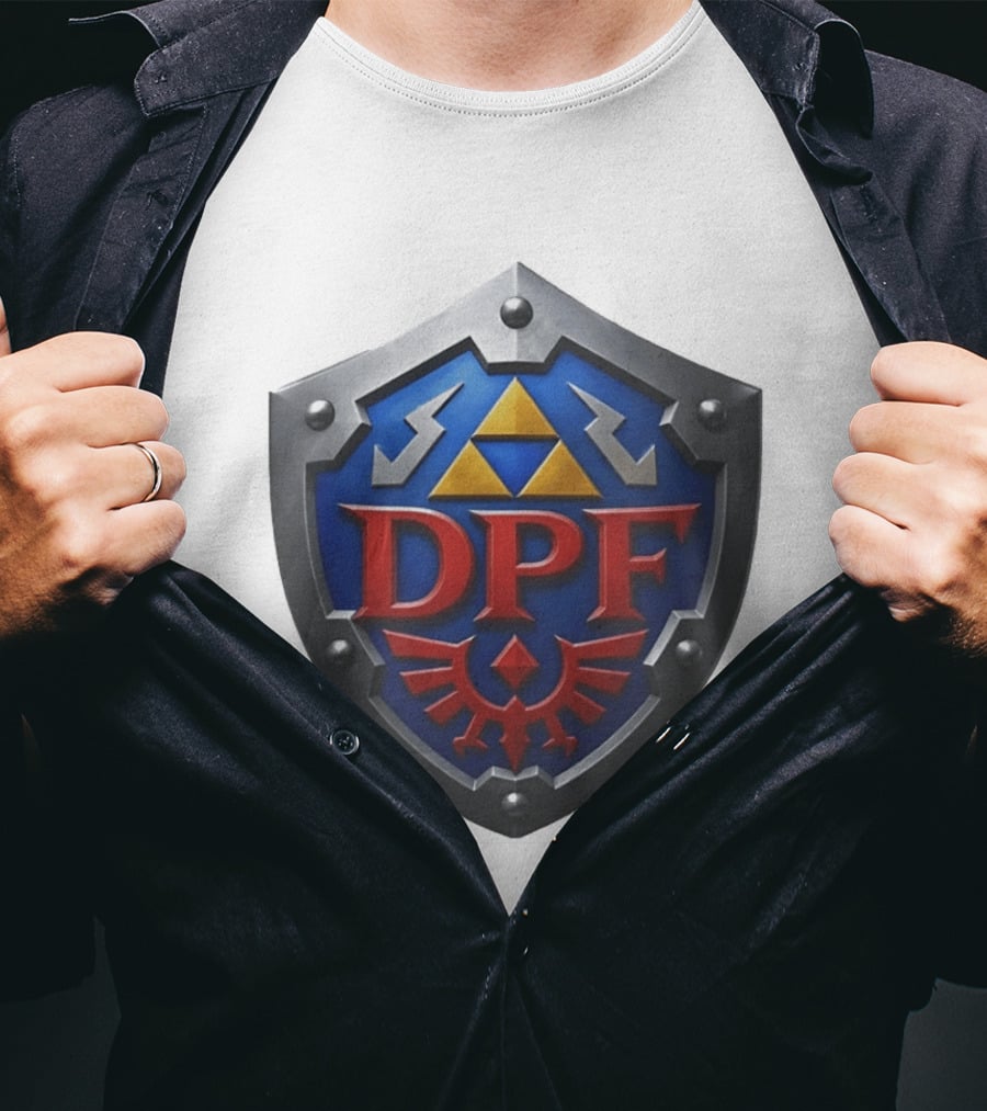 DPF Crest Shield Hylian Gamer Zelda TriForce T-Shirt