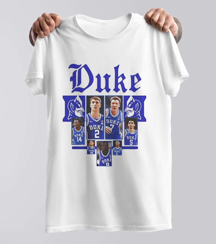 Duke Blue Devils Basketball Team Collage 2025 2026 T-Shirt