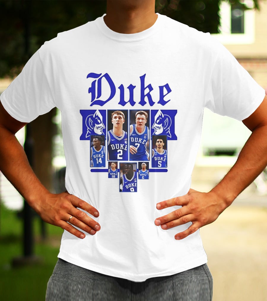 Duke Blue Devils Basketball Team Collage 2025 2026 T-Shirt