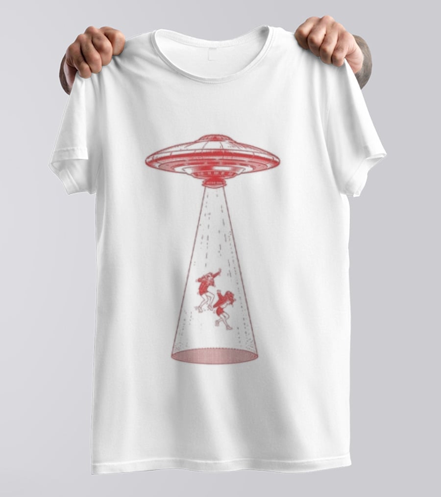 Fight Off Your Demons UFO Alien Abduction Beam T-Shirt