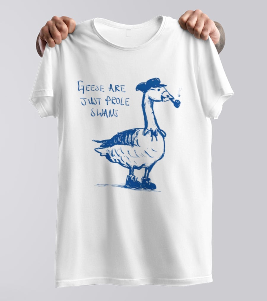 Geese Are Just Prole Swans Goose Smoking Pipe T-Shirt