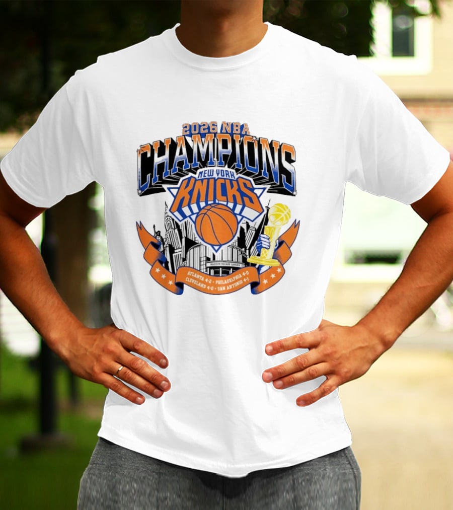 2026 NBA Champions New York Knicks Madison Square Garden T-Shirt