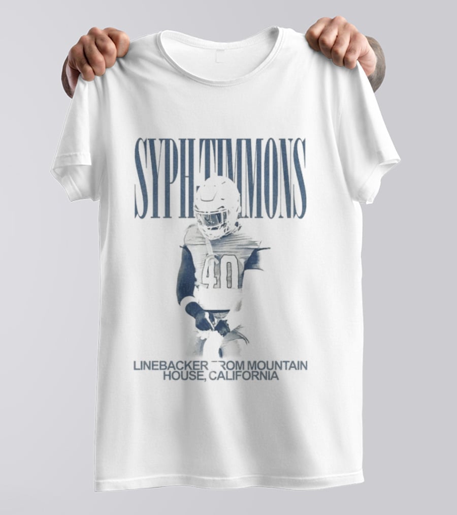 Syph Timmons Linebacker Orlando California Football 40 T-Shirt