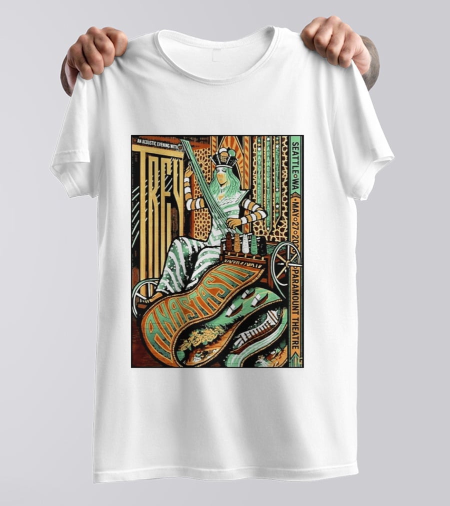 Trey Anastasio Acoustic Evening Seattle WA May 27 2026 Paramount Theatre T-Shirt