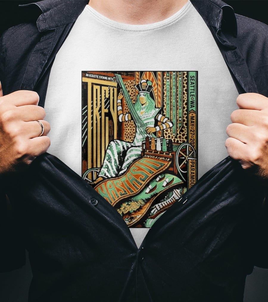 Trey Anastasio Acoustic Evening Seattle WA May 27 2026 Paramount Theatre T-Shirt