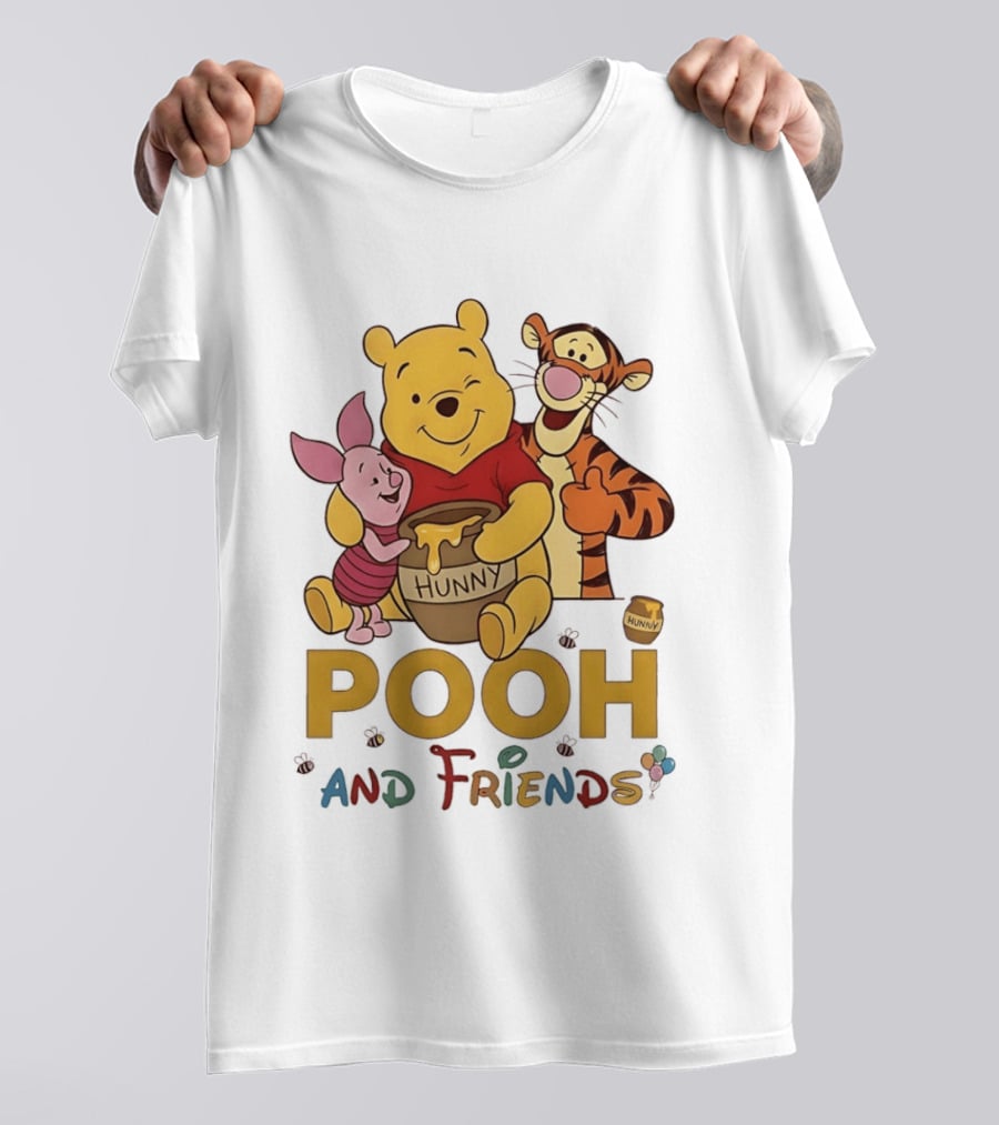 Pooh And Friends Hunny Pot Tigger Piglet T-Shirt