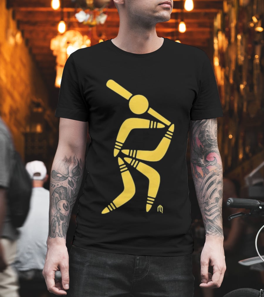 Aussie Baseball Players Boomerang T-Shirt