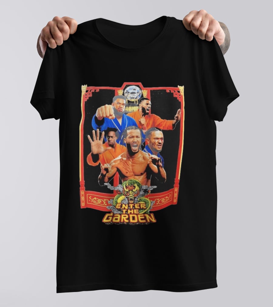 Jalen Brunson Karl Anthony Towns Mikal Bridges Josh Hart Enter The Garden Knicks Basketball T-Shirt