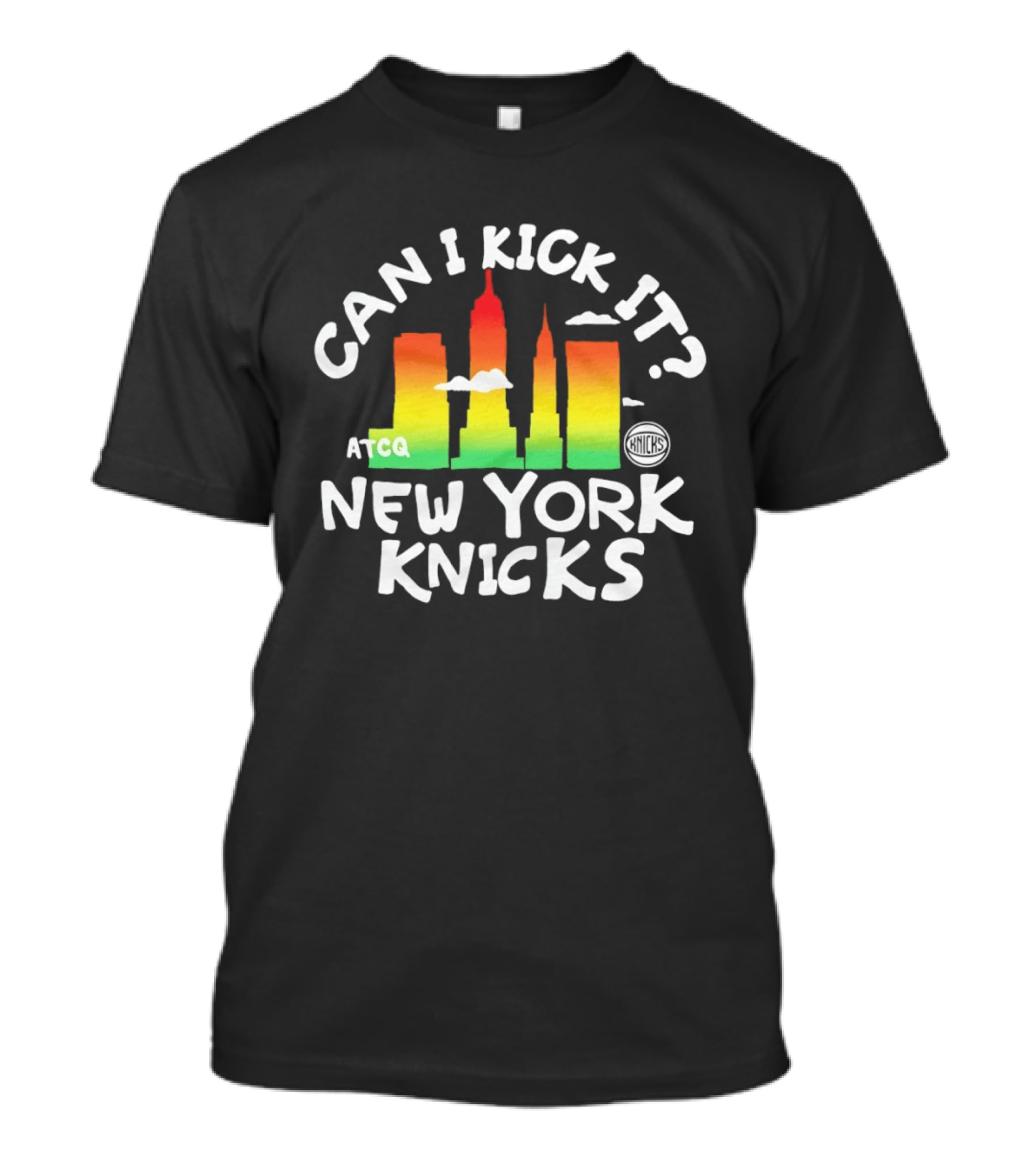 Can I Kick It New York Knicks Skyline ATCQ NBA 2026 T-Shirt