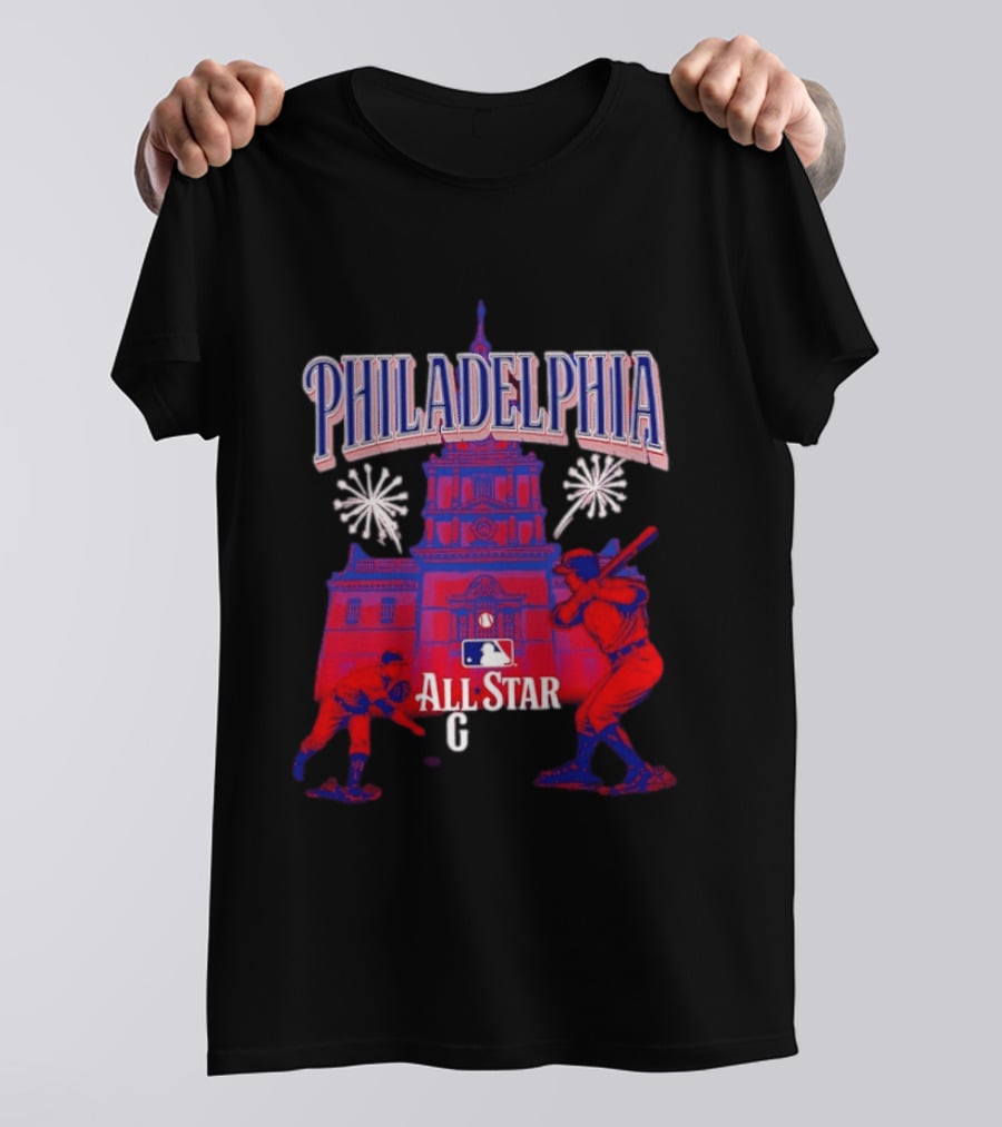 Philadelphia MLB All Star Game 2026 Independence Hall Baseball T-Shirt