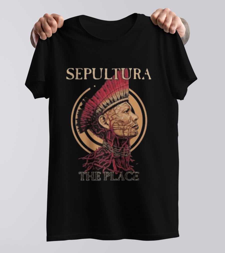 Sepultura Roots Bloody Roots The Place Iconic Indigenous T-Shirt