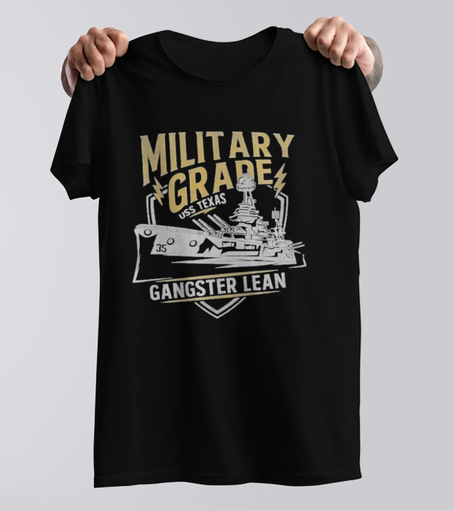 Military Grade USS Texas Gangster Lean T-Shirt