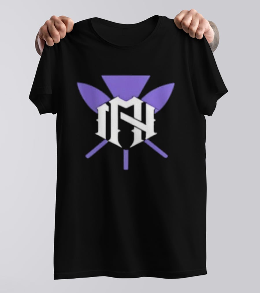 The Nightmarcher NH Purple And White Symbol With Spears T-Shirt