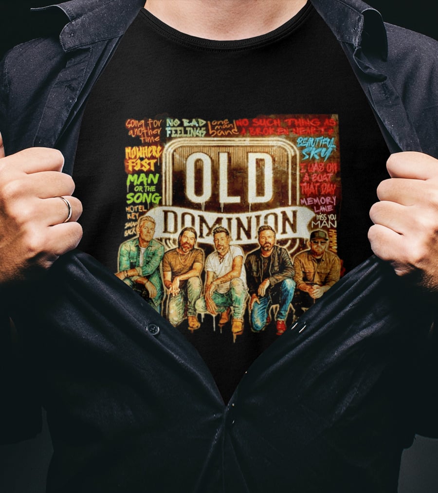 Old Dominion No Bad Feelings Song For Another Time Beautiful Sky Country Music T-Shirt