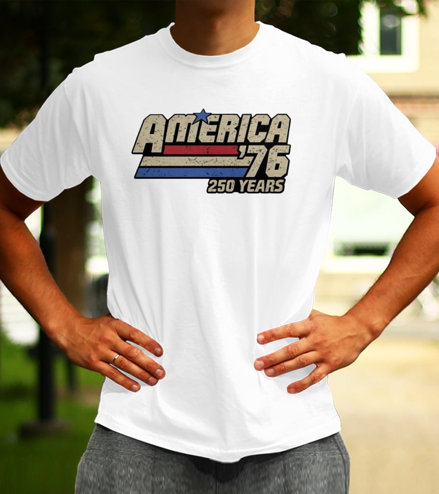 America '76 Vintage Patriotic 250 Years Celebration T-Shirt