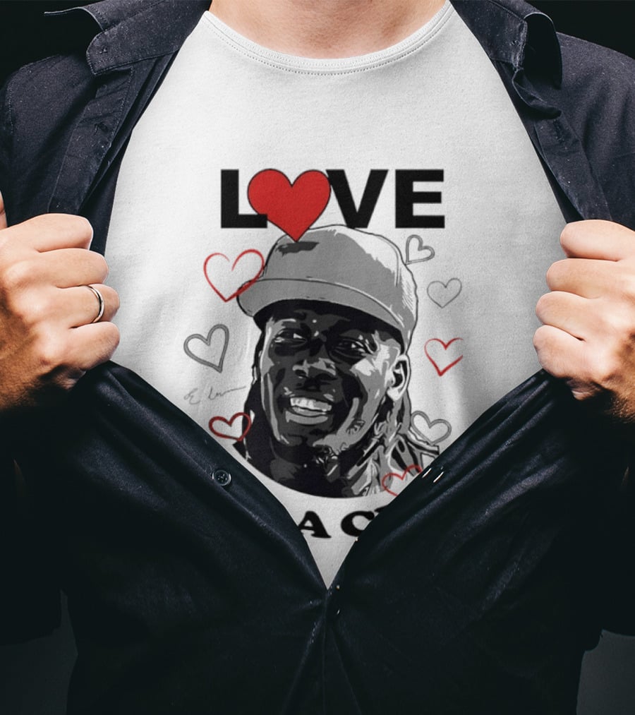 Love Heart Design Elly De La Cruz Cincinnati Reds Baseball T-Shirt