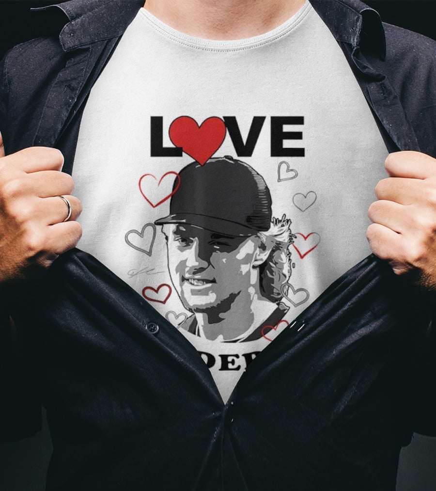 Love Gunnar Henderson Baltimore Orioles Baseball Heart T-Shirt